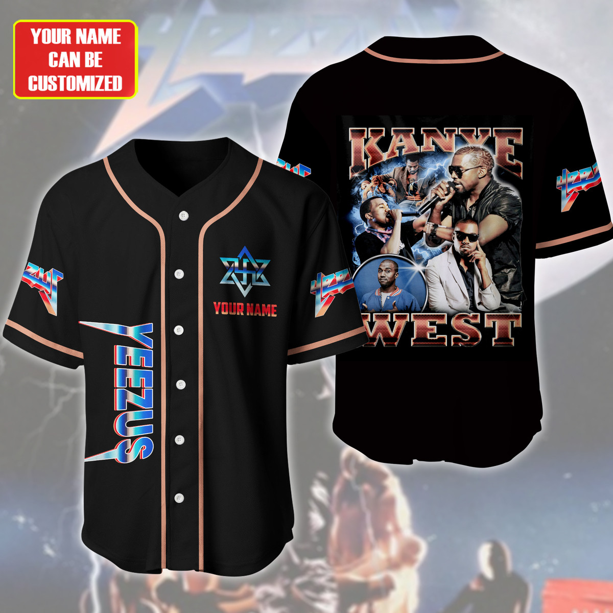 Jerseytrend Kanye West Yeezus Personalized Baseball Jersey For Fans - Image 2