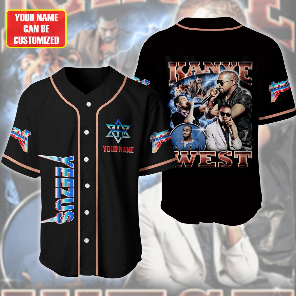 Jerseytrend Kanye West Yeezus Personalized Baseball Jersey For Fans