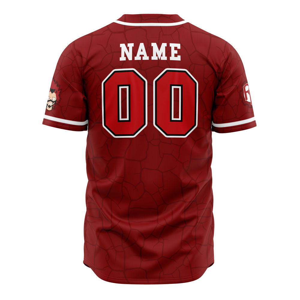 Mckenzieshoponline Kirishima Red Riot My Hero Academia Personalized Baseball Jersey For Fans - Image 3