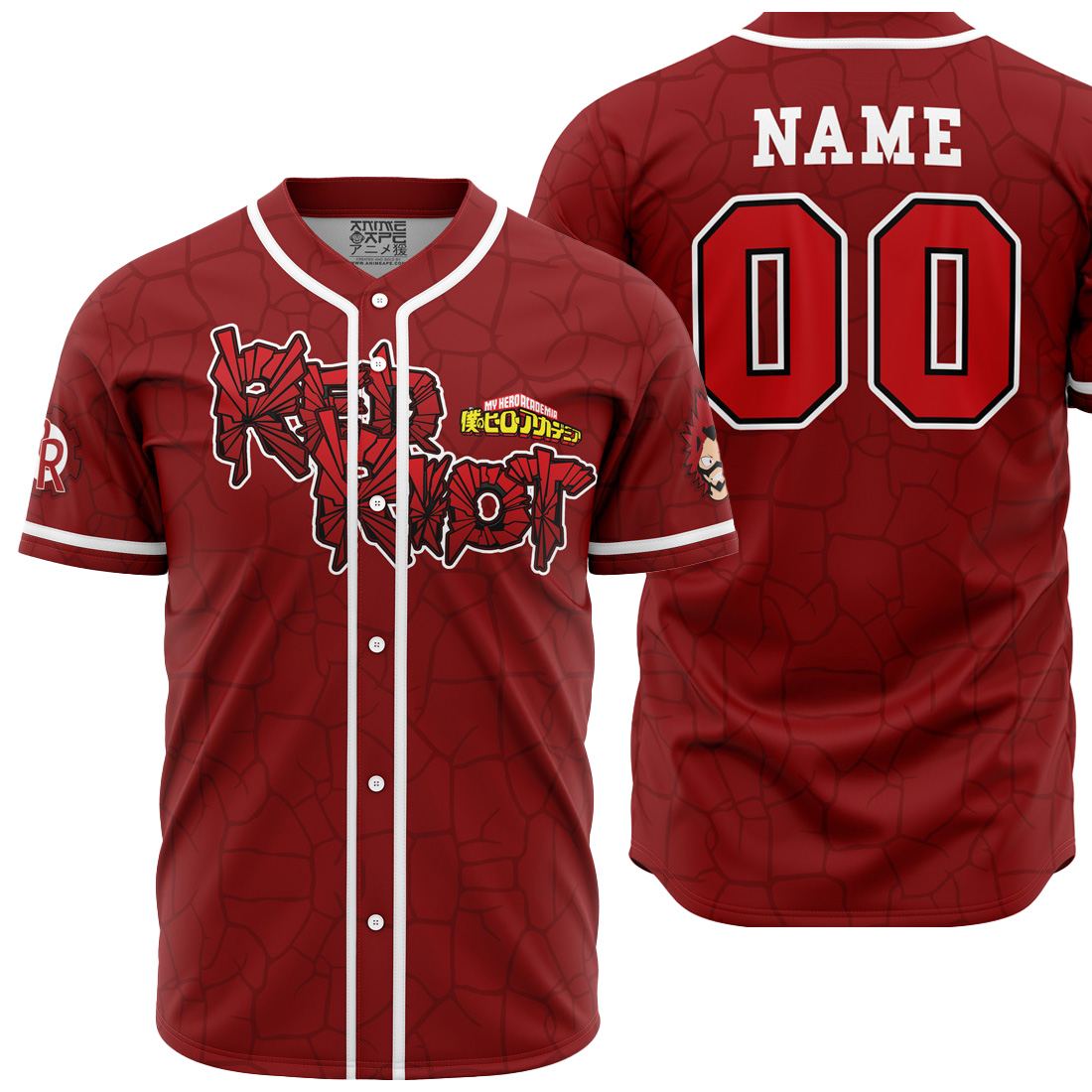 Mckenzieshoponline Kirishima Red Riot My Hero Academia Personalized Baseball Jersey For Fans