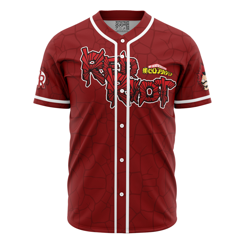 Mckenzieshoponline Kirishima Red Riot My Hero Academia Personalized Baseball Jersey For Fans - Image 2