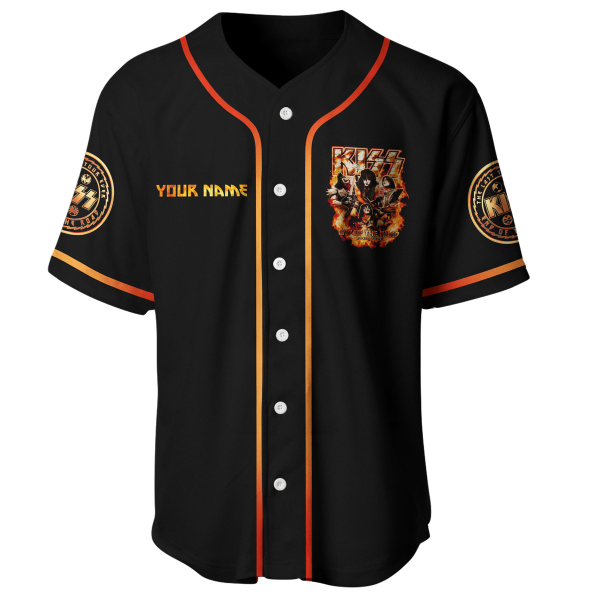 Jerseytrend Kiss Band End of The Road World Tour Personalized Baseball Jersey For Fans - Image 4