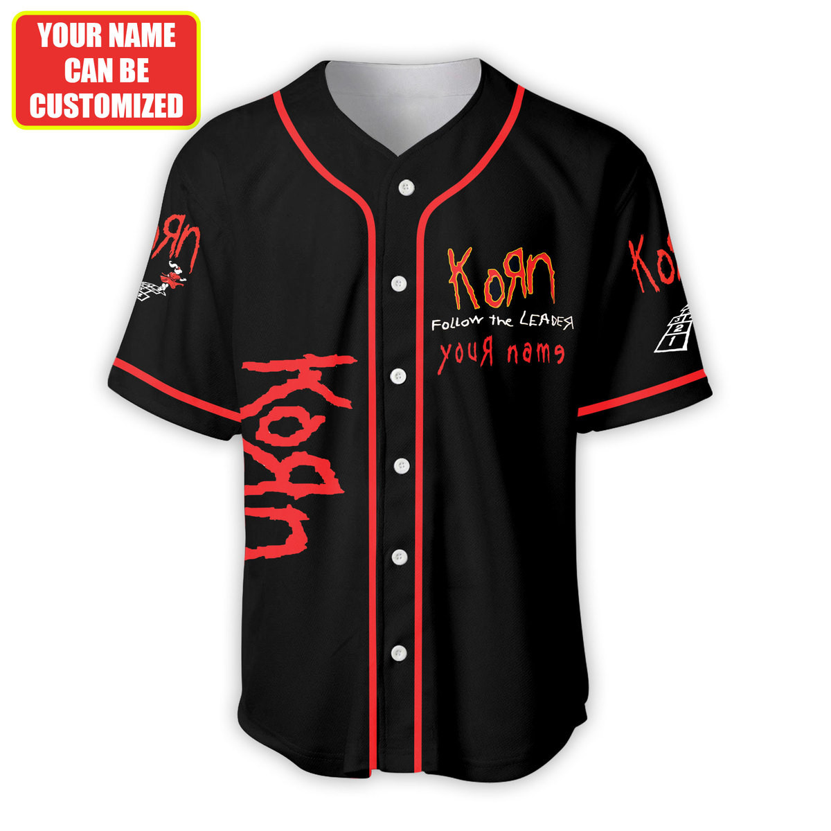 Jerseytrend Korn Band Follow The Leader Personalized Baseball Jersey For Fans - Image 4