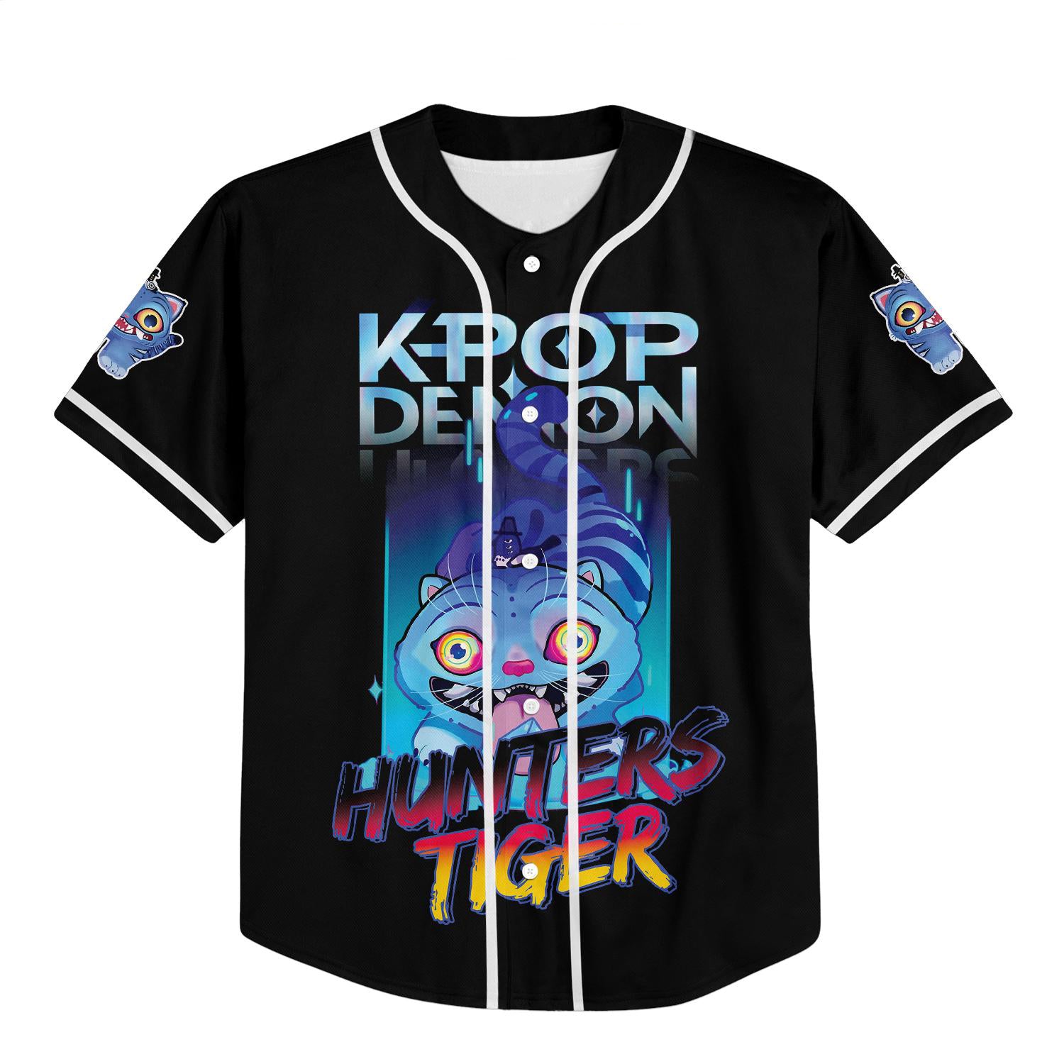 Mckenzieshoponline Kpop Demon Hunter Tiger Personalized Baseball Jersey For Fans - Image 2