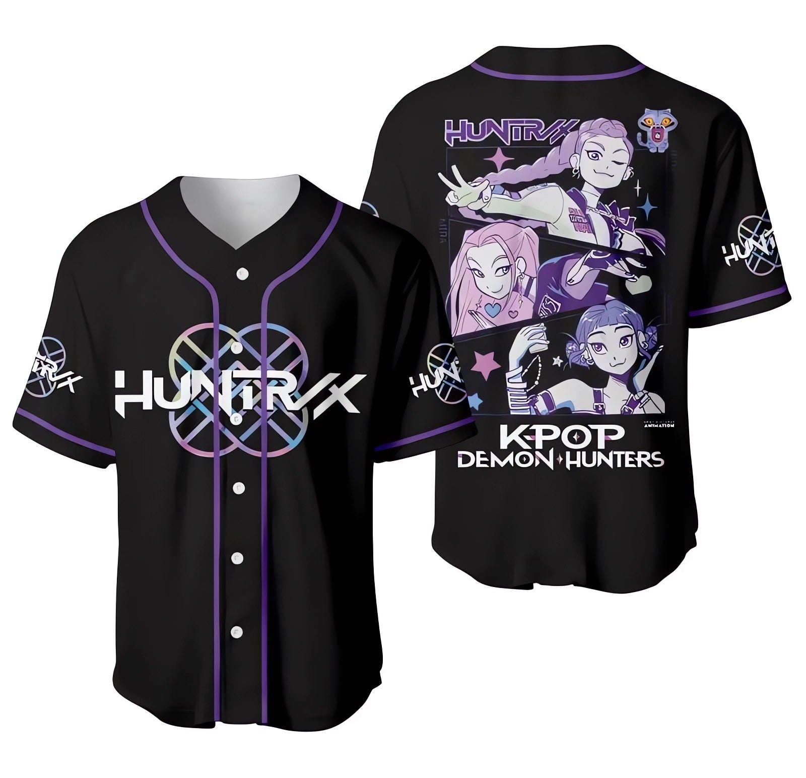 Mckenzieshoponline Kpop Demon Hunters Huntrix Personalized Baseball Jersey For Fans