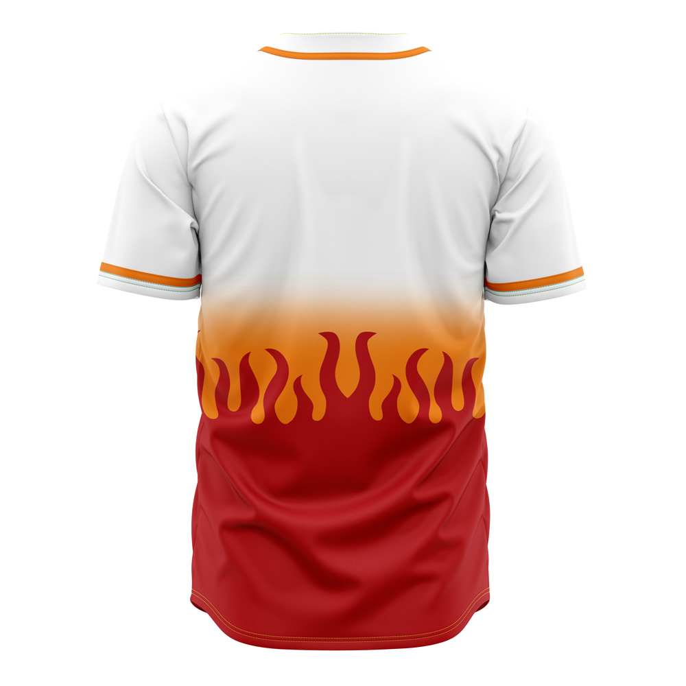 Mckenzieshoponline Kyojuro Rengoku Demon Slayer Personalized Baseball Jersey For Fans - Image 3