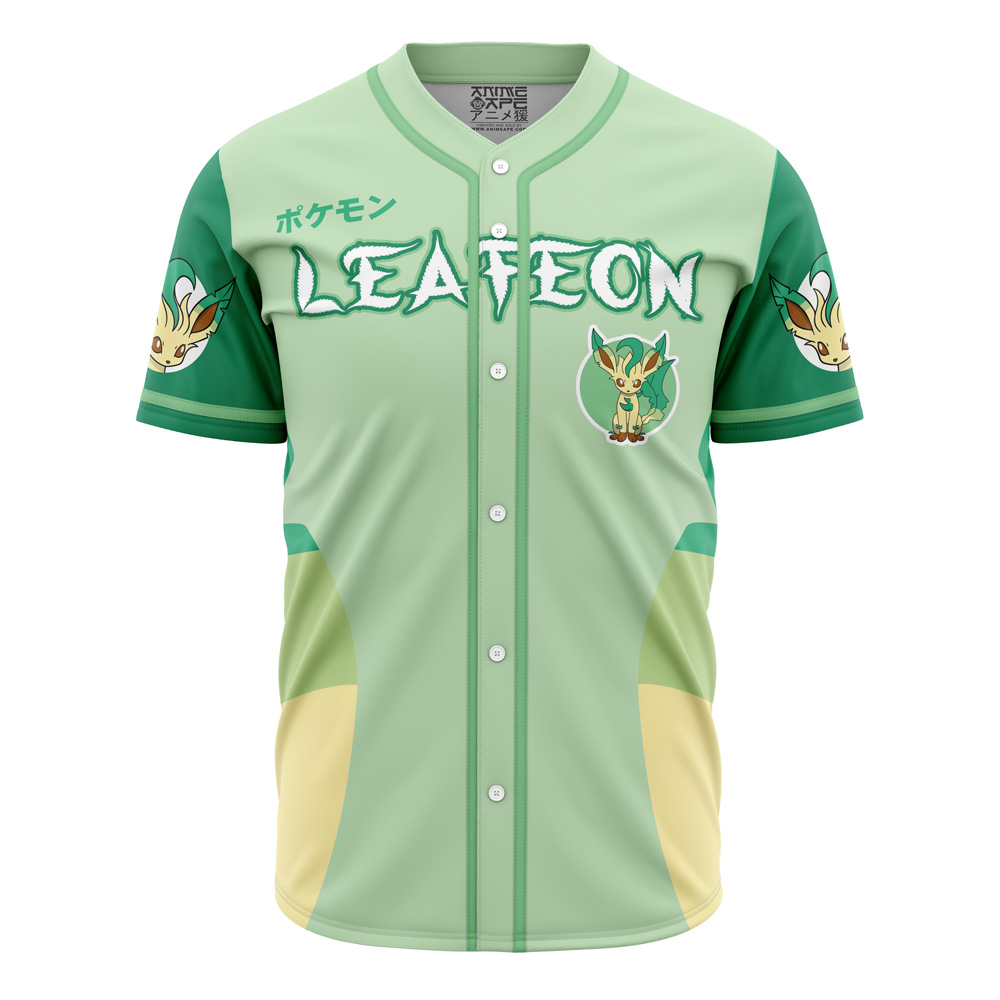 Mckenzieshoponline Leafeon Eeveelution Pokemon Personalized Baseball Jersey For Fans