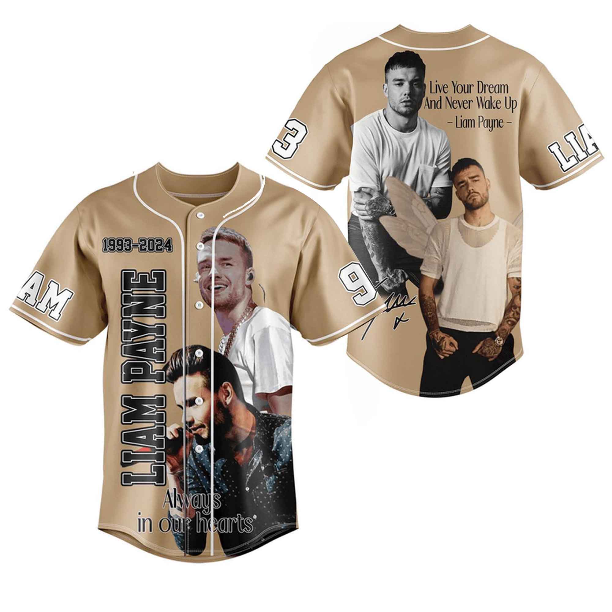 Mckenzieshoponline Liam Payne Personalized Baseball Jersey For Fans - Image 2