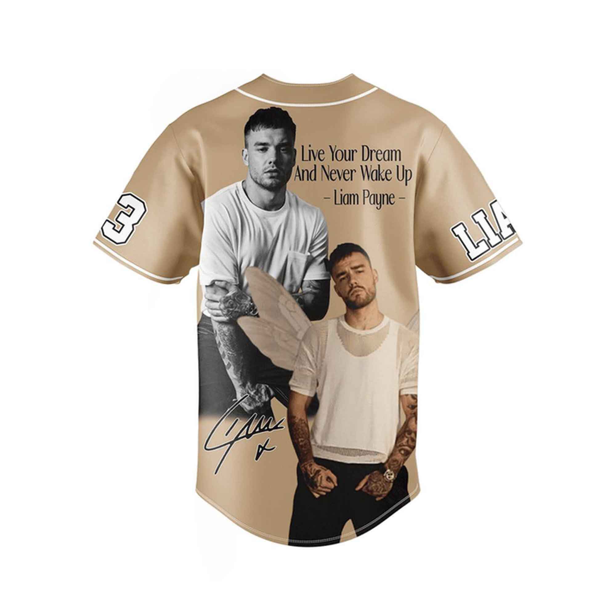 Mckenzieshoponline Liam Payne Personalized Baseball Jersey For Fans - Image 3