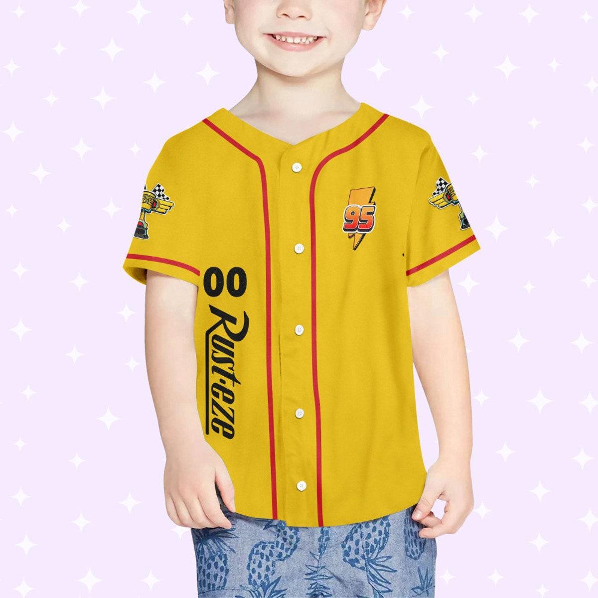 Mckenzieshoponline Lightning Mcqueen Racing Red Disney Personalized Baseball Jersey For Fans - Image 5