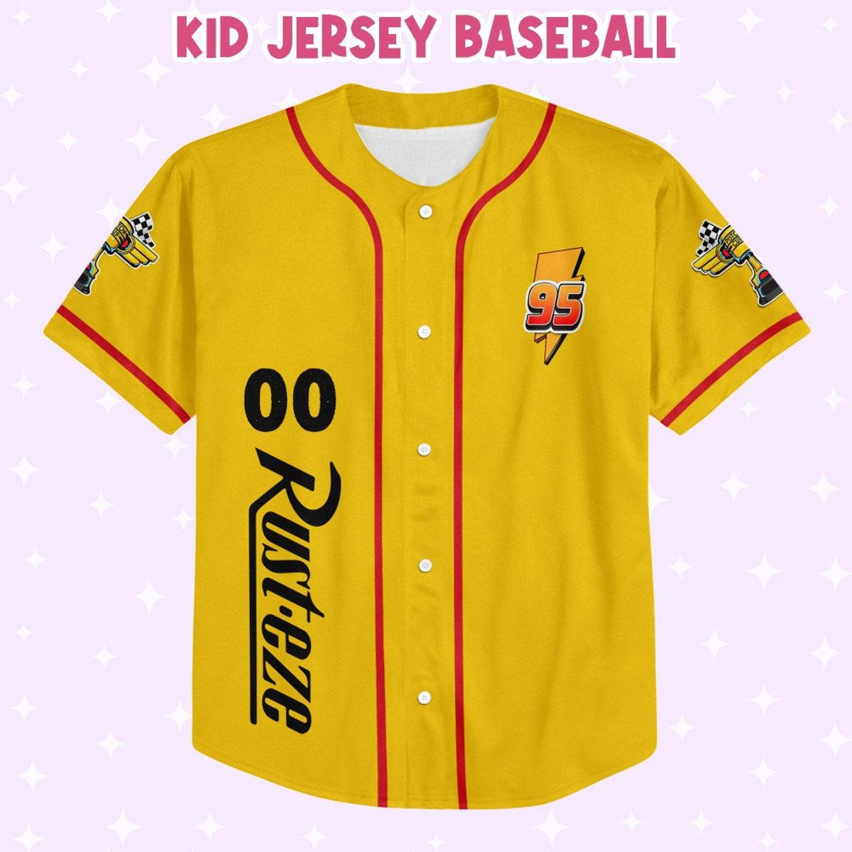 Mckenzieshoponline Lightning Mcqueen Racing Red Disney Personalized Baseball Jersey For Fans - Image 3