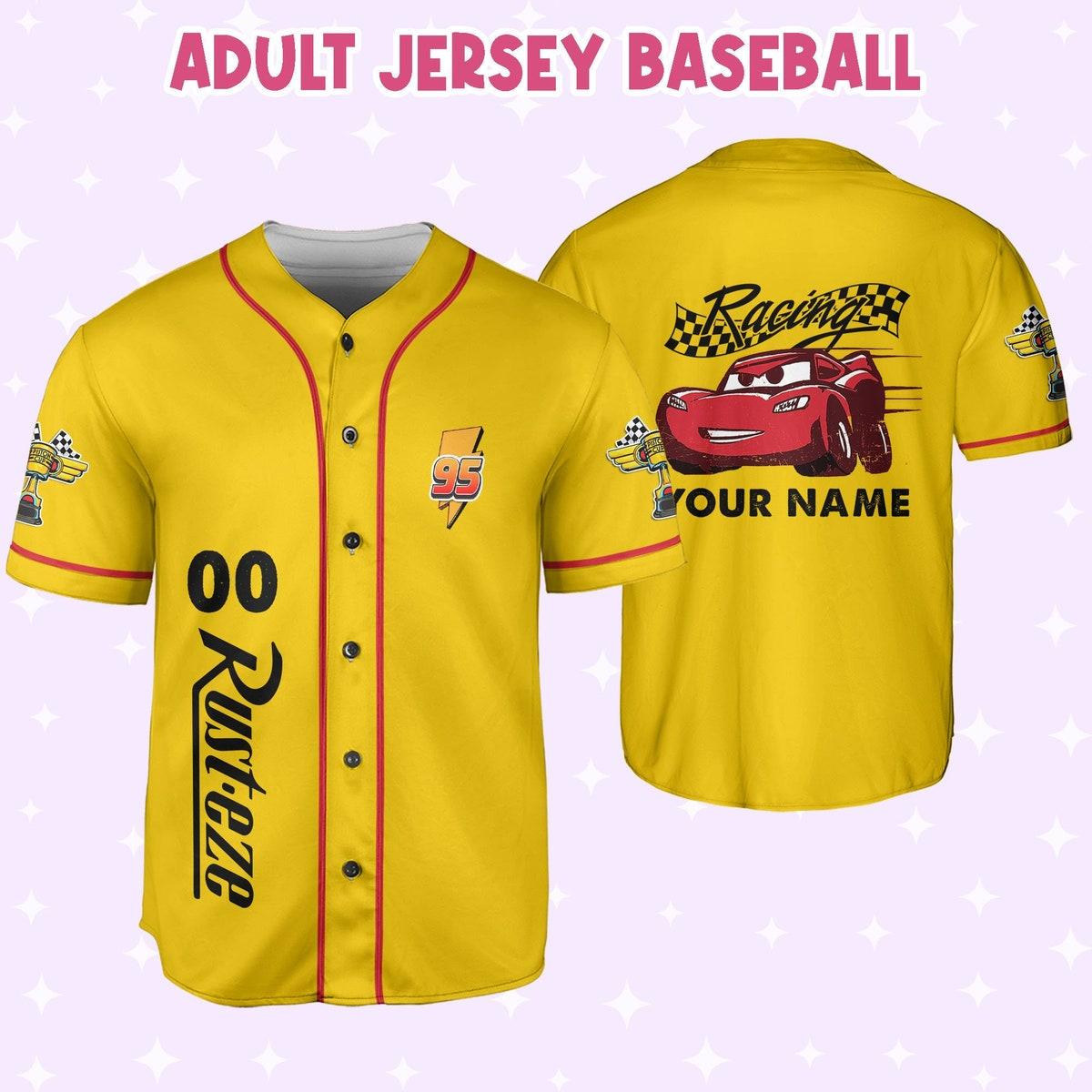 Mckenzieshoponline Lightning Mcqueen Racing Red Personalized Baseball Jersey For Fans - Image 5