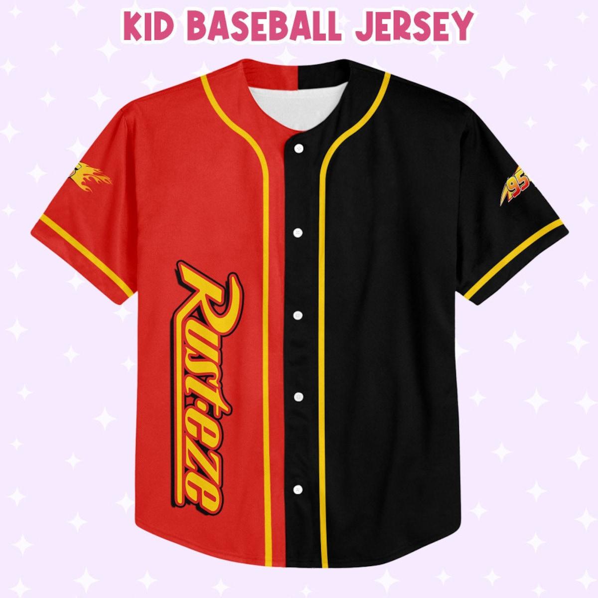 Mckenzieshoponline Lightning Mcqueen Red Black Disney Personalized Baseball Jersey For Fans - Image 3