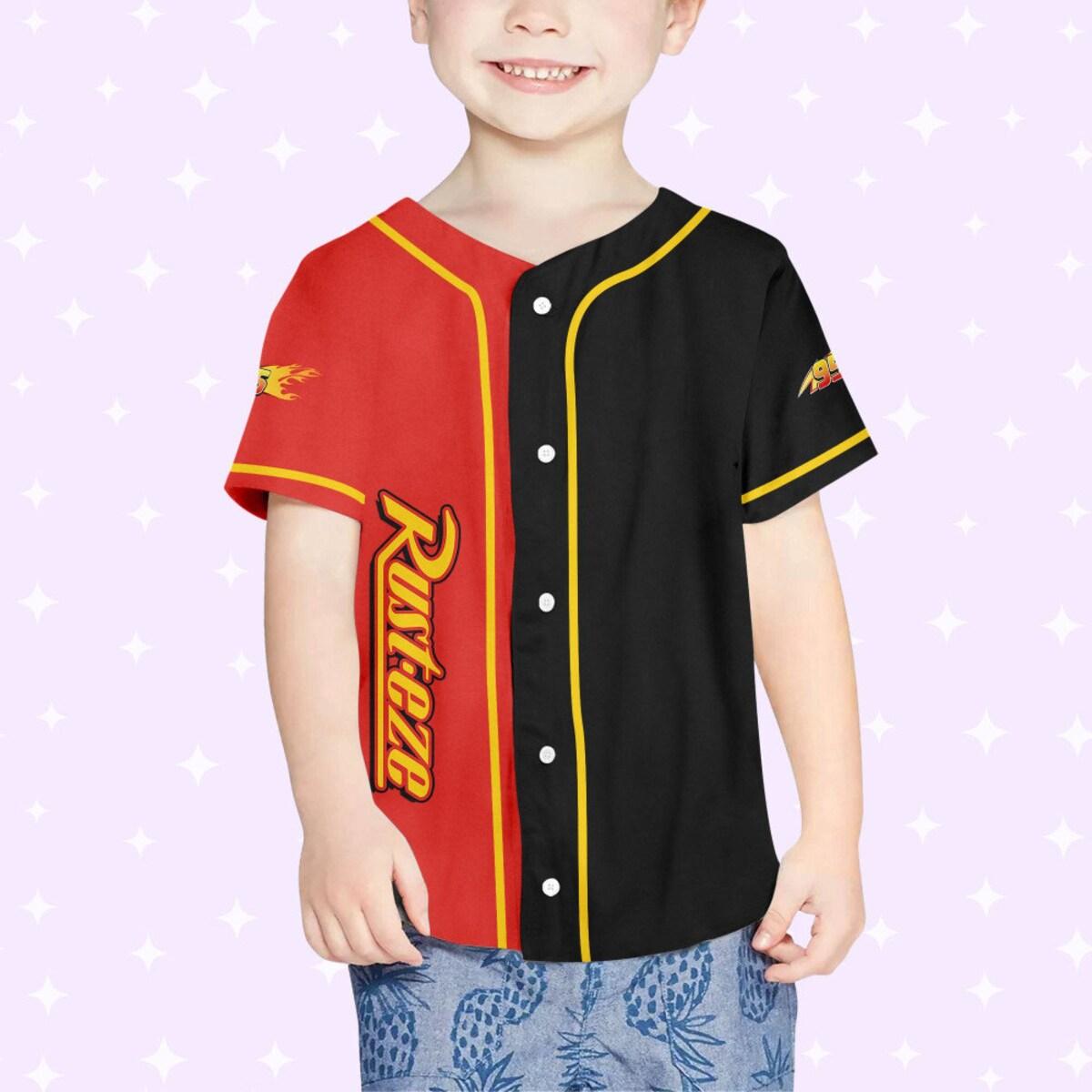 Mckenzieshoponline Lightning Mcqueen Red Black Disney Personalized Baseball Jersey For Fans - Image 5