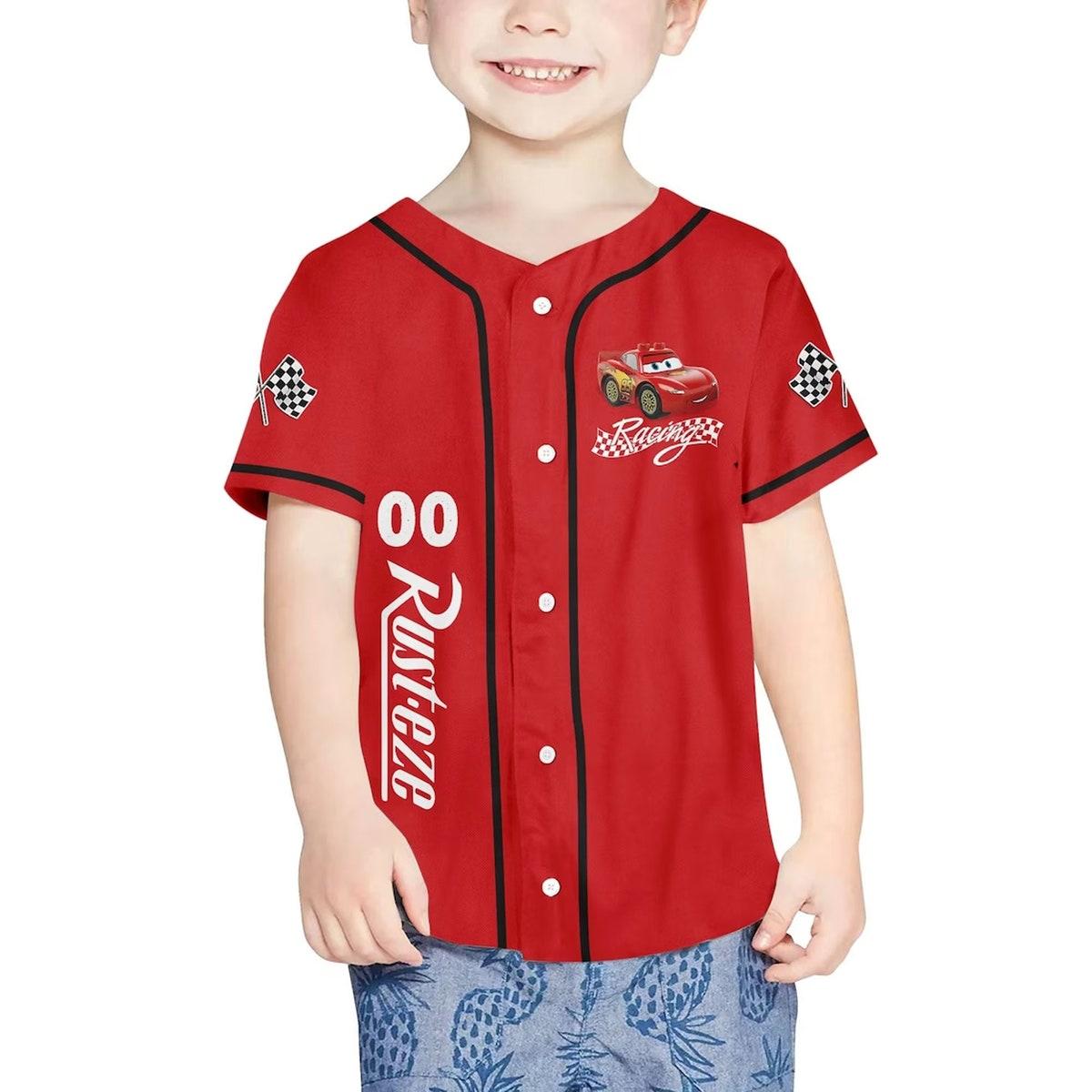 Mckenzieshoponline Lightning Mcqueen Speed Red Dark Personalized Baseball Jersey For Fans - Image 5
