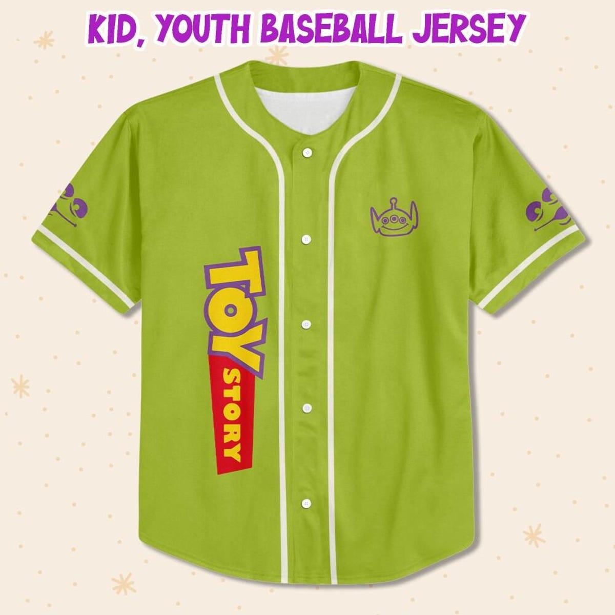 Mckenzieshoponline Little Alien Toy Story Personalized Baseball Jersey For Fans - Image 3