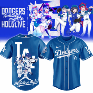 Mckenzieshoponline Los Angeles Dodgers MLB x Hololive Personalized Baseball Jersey For Fans