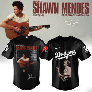 Mckenzieshoponline Los Angeles Dodgers MLB x Shawn Mendes On The Road Again Personalized Baseball Jersey For Fans