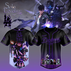 Mckenzieshoponline Los Angeles Dodgers MLB x Solo Leveling Personalized Baseball Jersey For Fans