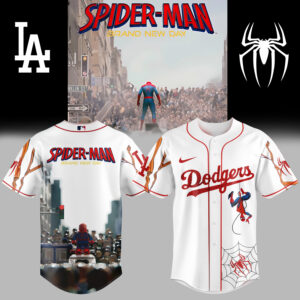 Mckenzieshoponline Los Angeles Dodgers MLB x Spider Man Personalized Baseball Jersey For Fans