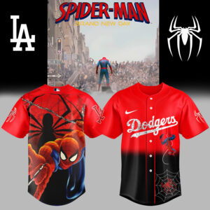 Mckenzieshoponline Los Angeles Dodgers MLB x Spider Man Personalized Baseball Jersey For Fans