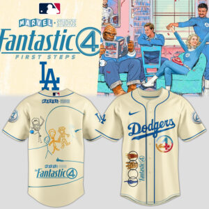 Mckenzieshoponline Los Angeles Dodgers MLB x The Fantastic Four Personalized Baseball Jersey For Fans