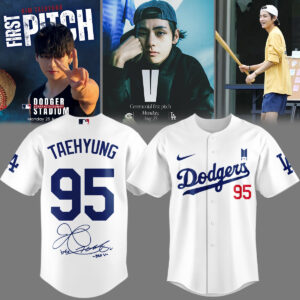 Mckenzieshoponline Los Angeles Dodgers MLB x V BTS Personalized Baseball Jersey For Fans