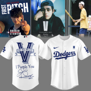 Mckenzieshoponline Los Angeles Dodgers MLB x V BTS Personalized Baseball Jersey For Fans