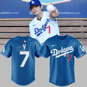 Mckenzieshoponline Los Angeles Dodgers MLB x V BTS Personalized Baseball Jersey For Fans
