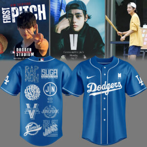 Mckenzieshoponline Los Angeles Dodgers MLB x V BTS Personalized Baseball Jersey For Fans