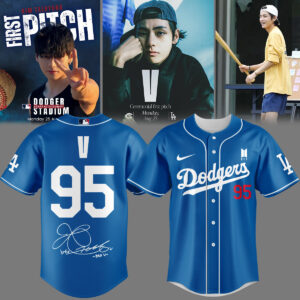 Mckenzieshoponline Los Angeles Dodgers MLB x V BTS Personalized Baseball Jersey For Fans
