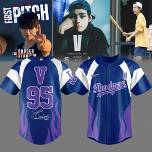 Mckenzieshoponline Los Angeles Dodgers MLB x V BTS Personalized Baseball Jersey For Fans