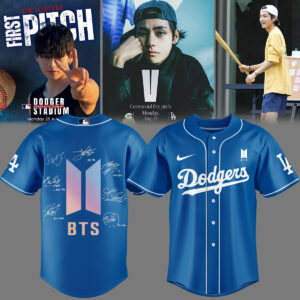 Mckenzieshoponline Los Angeles Dodgers MLB x V BTS Personalized Baseball Jersey For Fans