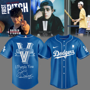 Mckenzieshoponline Los Angeles Dodgers MLB x V BTS Personalized Baseball Jersey For Fans