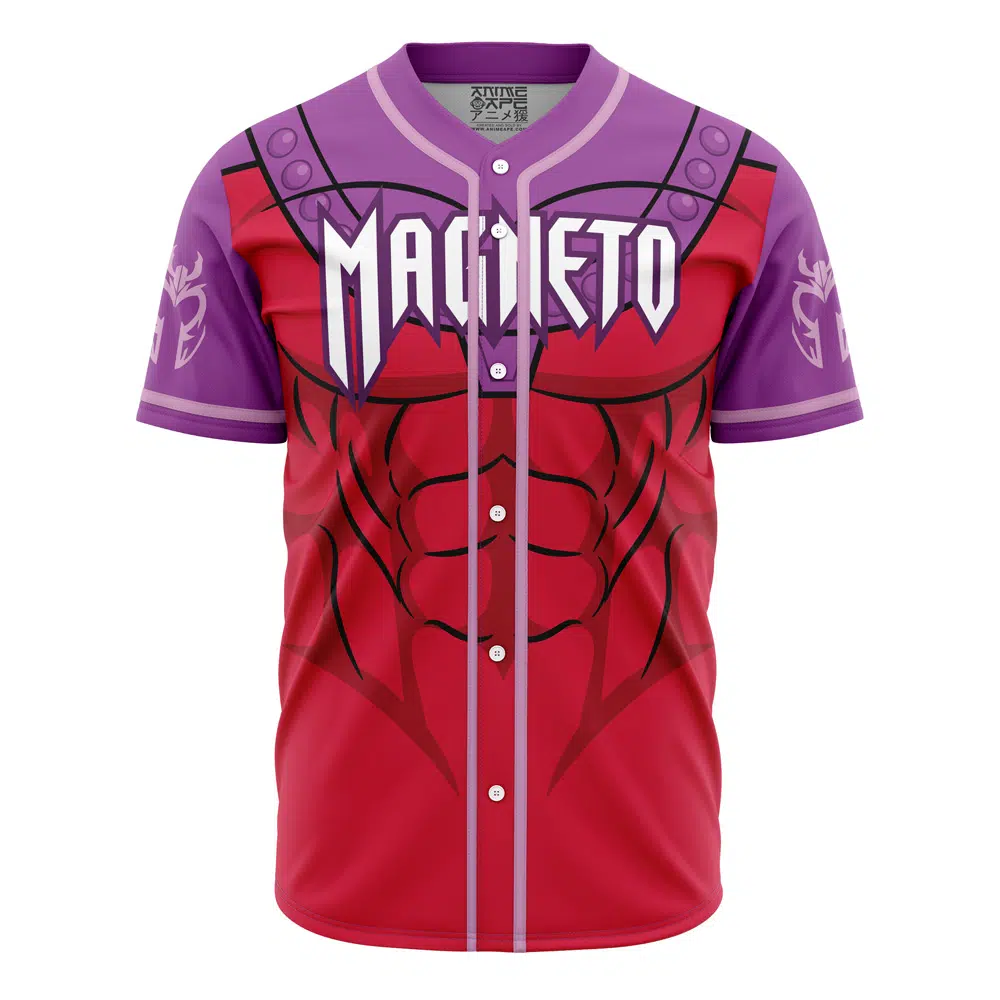 Mckenzieshoponline Magneto X-Men Marvel Personalized Baseball Jersey For Fans