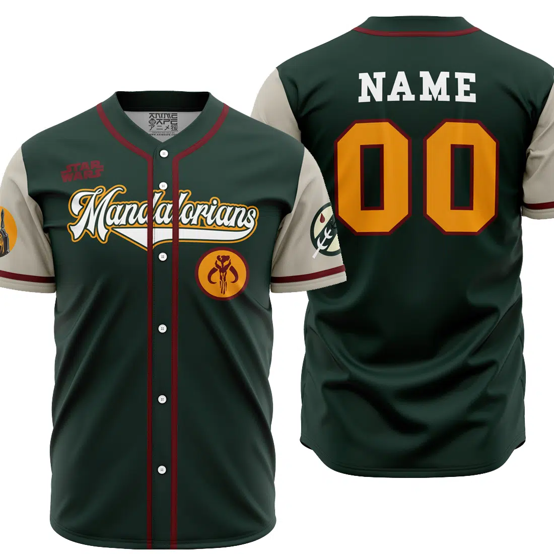 Mckenzieshoponline Mandalorians Boba Fett Star Wars Personalized Baseball Jersey For Fans