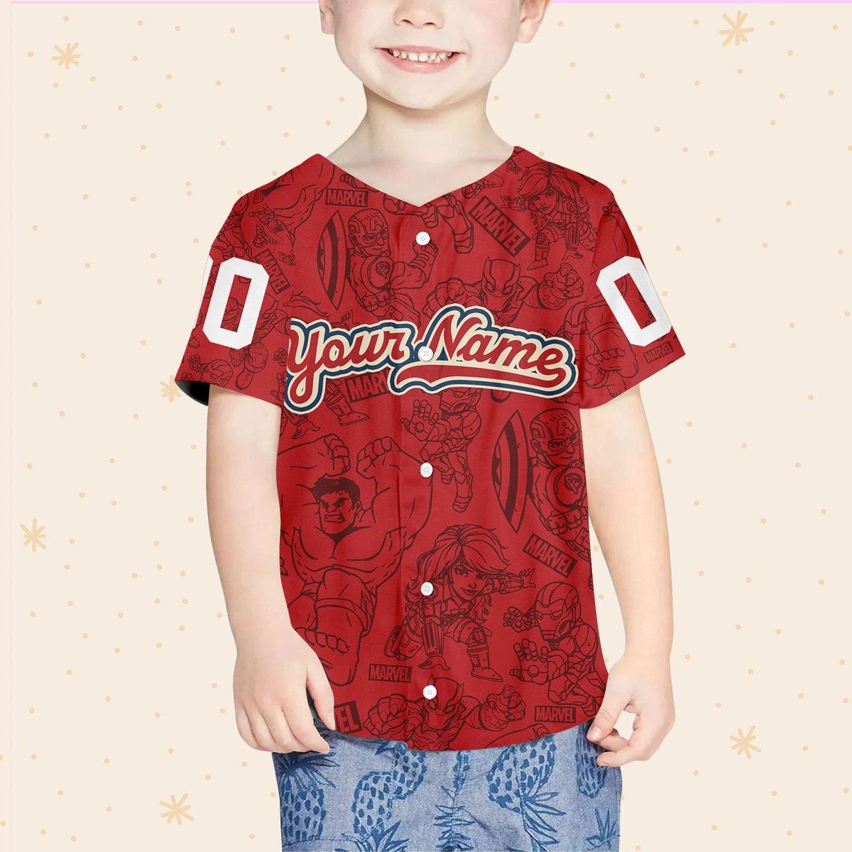 Mckenzieshoponline Marvel Superhero Adventures Cute Disney Personalized Baseball Jersey For Fans - Image 5