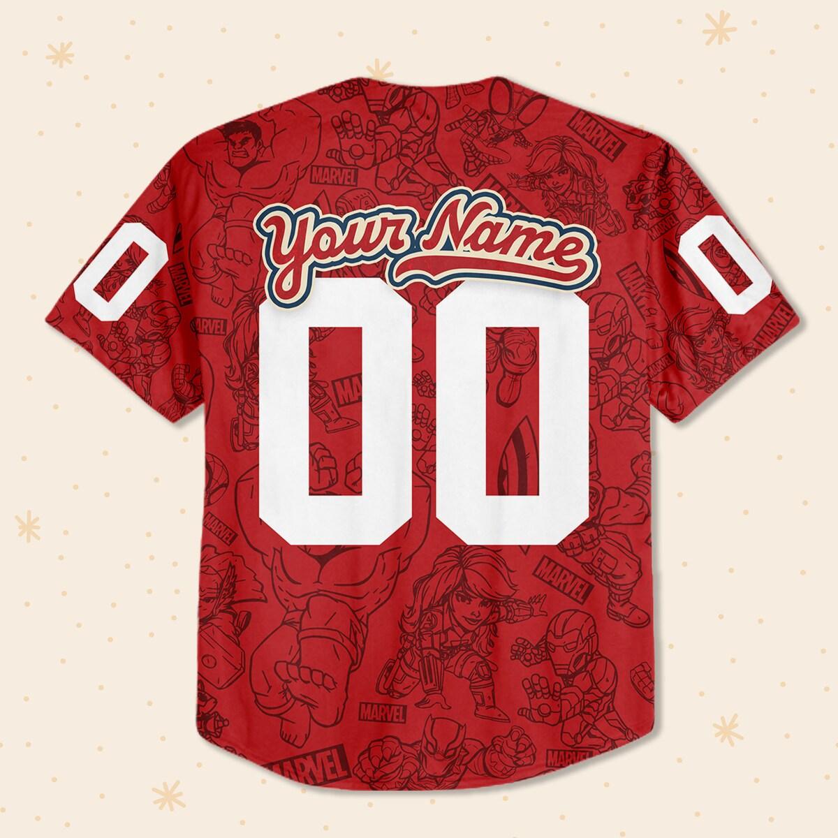 Mckenzieshoponline Marvel Superhero Adventures Cute Disney Personalized Baseball Jersey For Fans - Image 4
