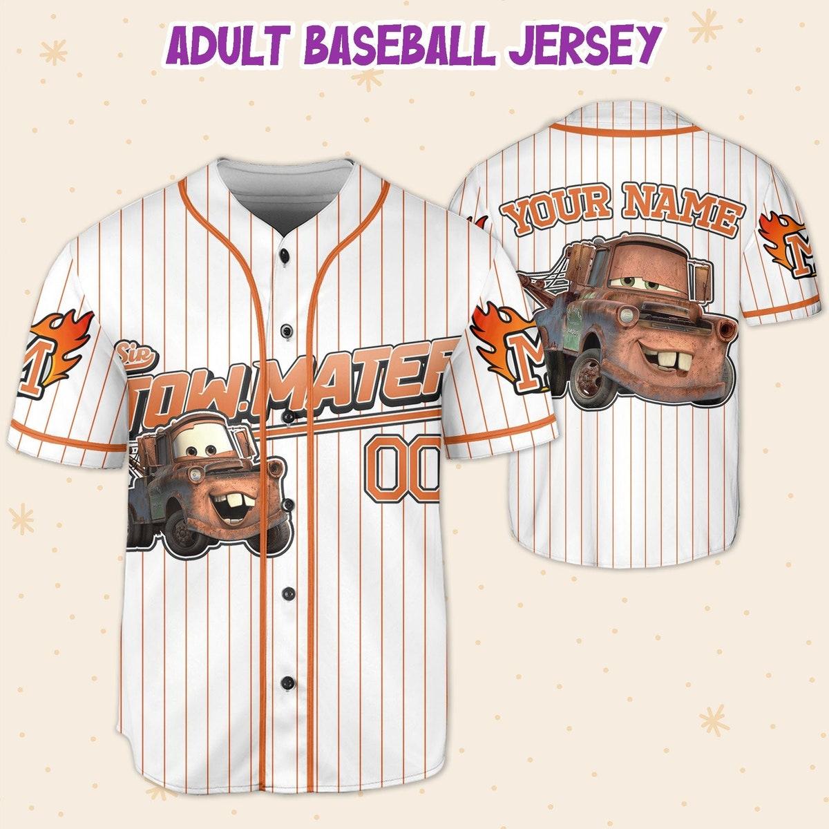 Mckenzieshoponline Mater Car Orange Personalized Baseball Jersey For Fans - Image 6