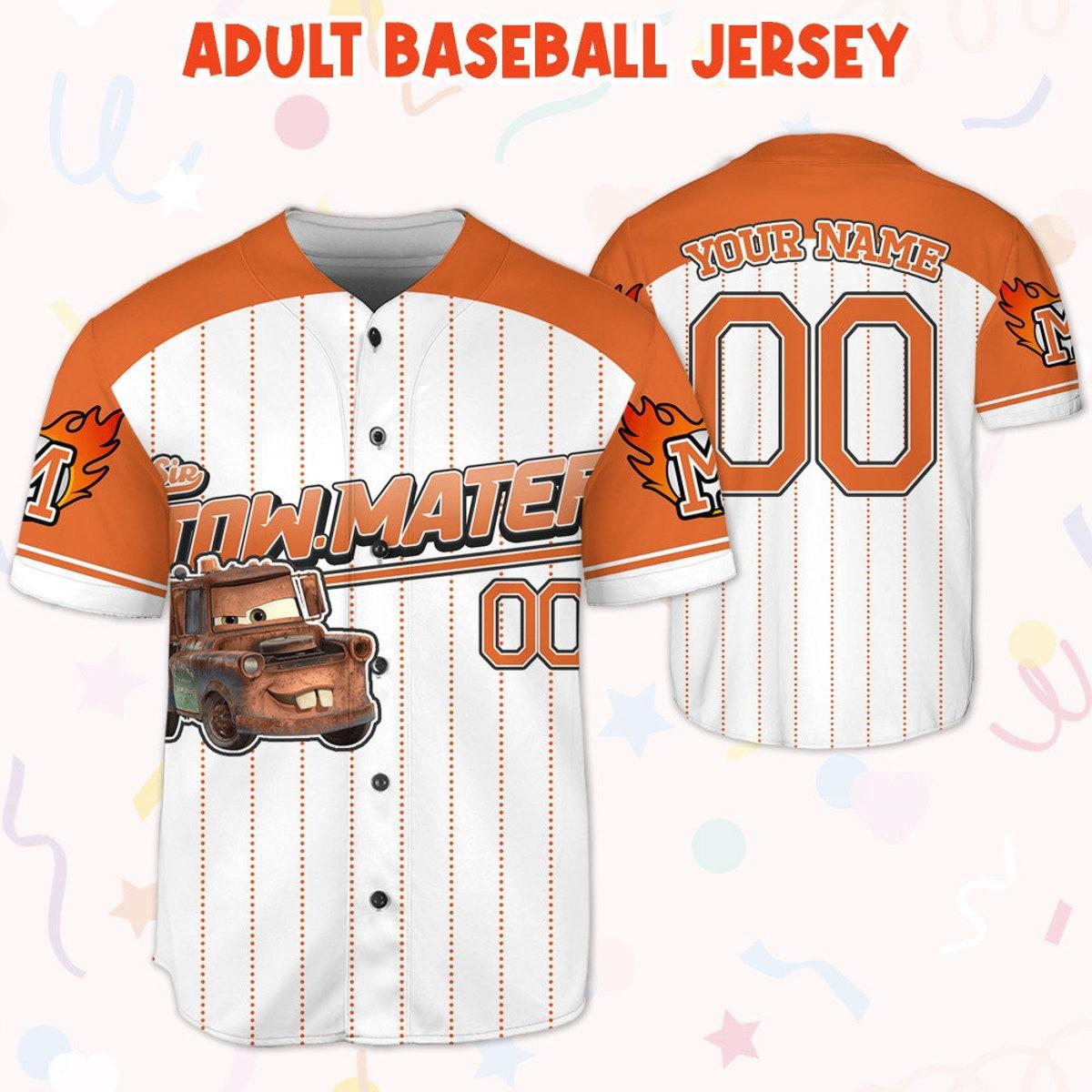 Mckenzieshoponline Mater Orange Cool Lightning Mcqueen Personalized Baseball Jersey For Fans - Image 6