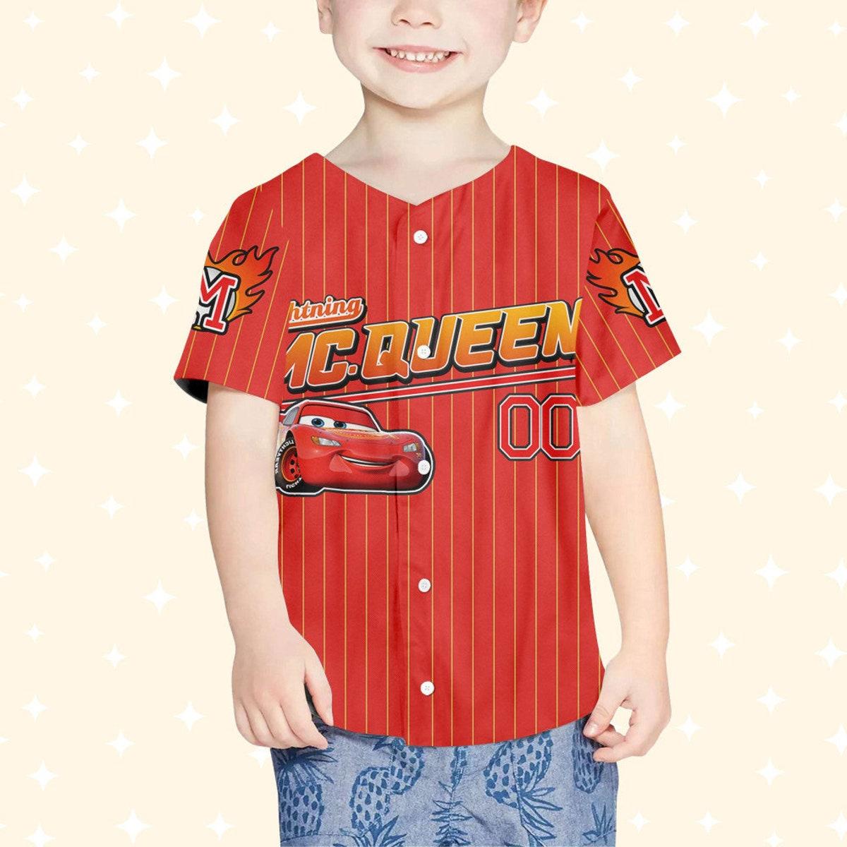 Mckenzieshoponline Mc Queen Red Yellow Lightning Mcqueen Personalized Baseball Jersey For Fans - Image 5