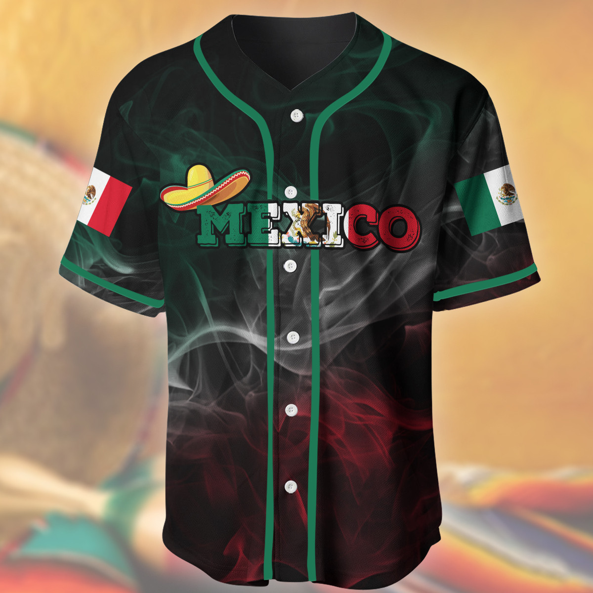 Jerseytrend Mexico Coat Of Arms Personalized Baseball Jersey For Fans - Image 6