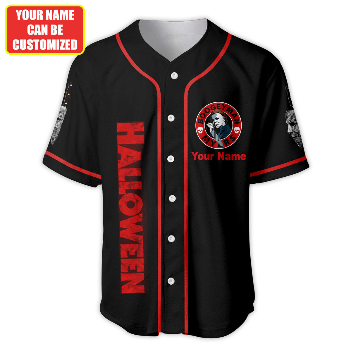Jerseytrend Michael Myers Halloween Personalized Baseball Jersey For Fans - Image 5