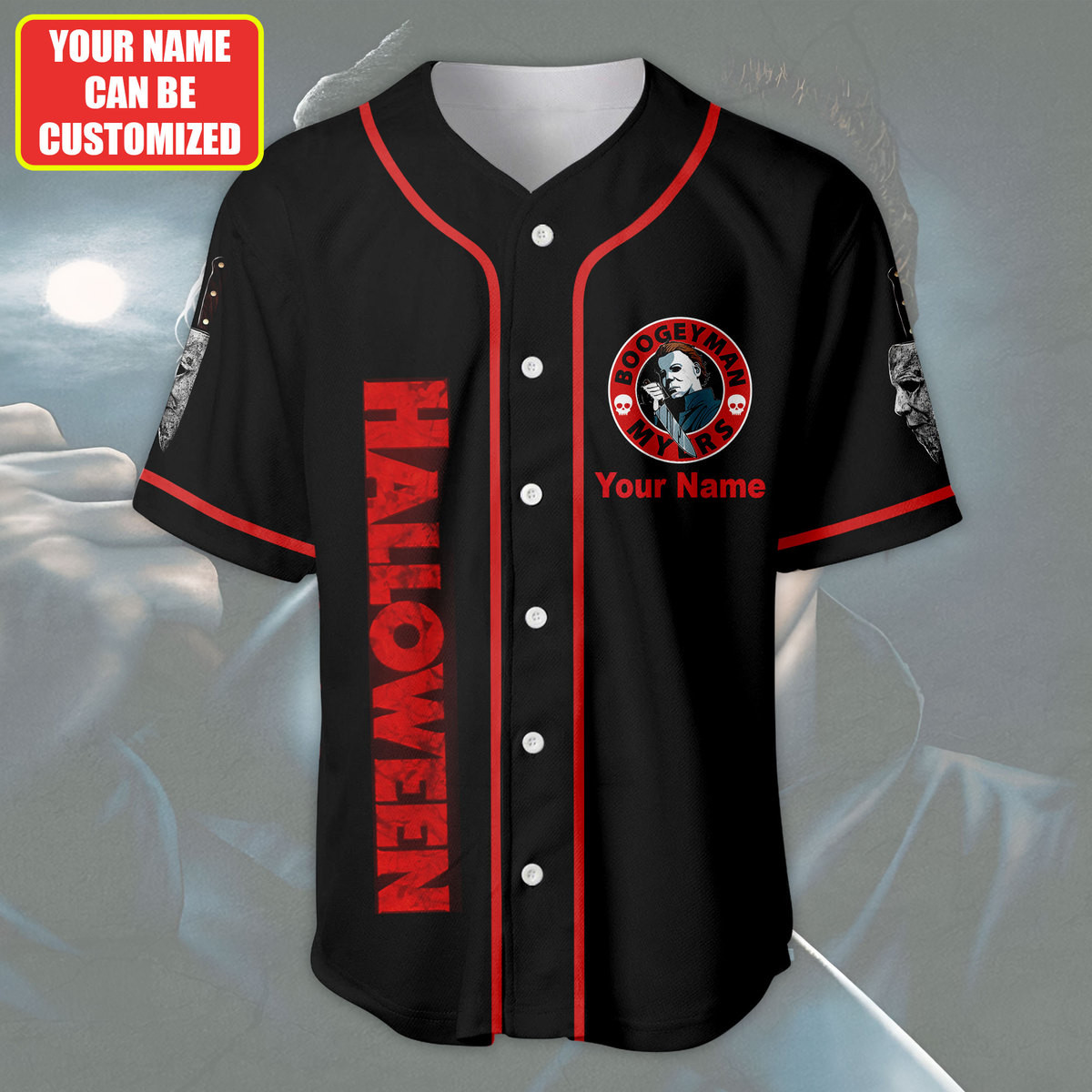 Jerseytrend Michael Myers Halloween Personalized Baseball Jersey For Fans - Image 2