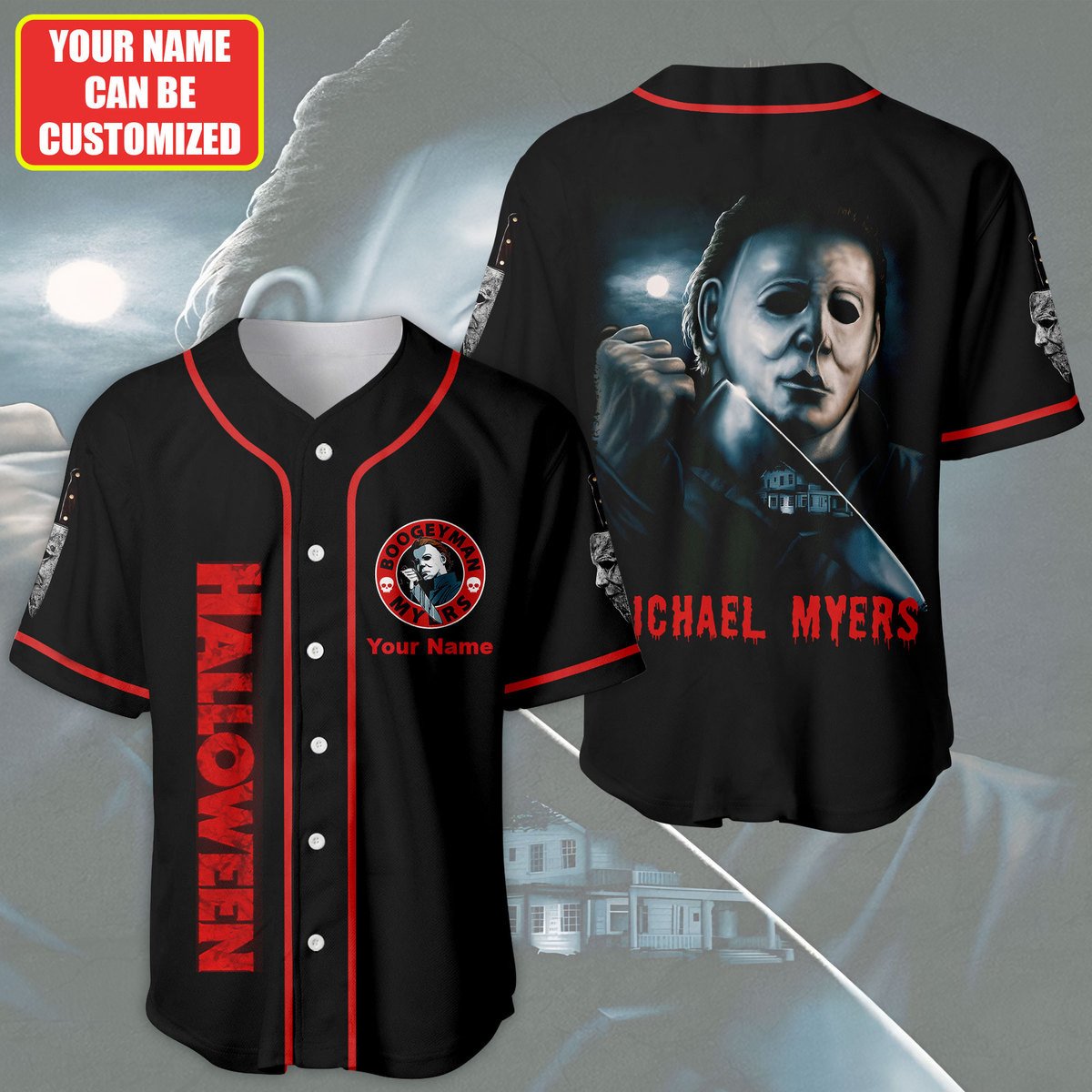 Jerseytrend Michael Myers Halloween Personalized Baseball Jersey For Fans