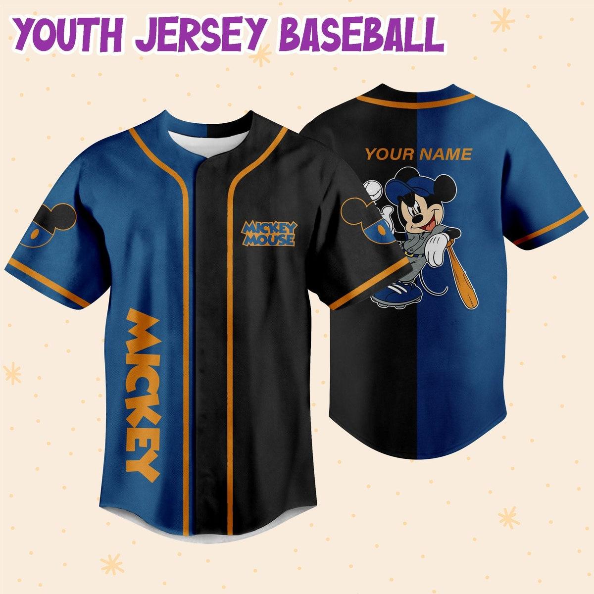 Mckenzieshoponline Mickey Blue Black Disney Personalized Baseball Jersey For Fans - Image 6