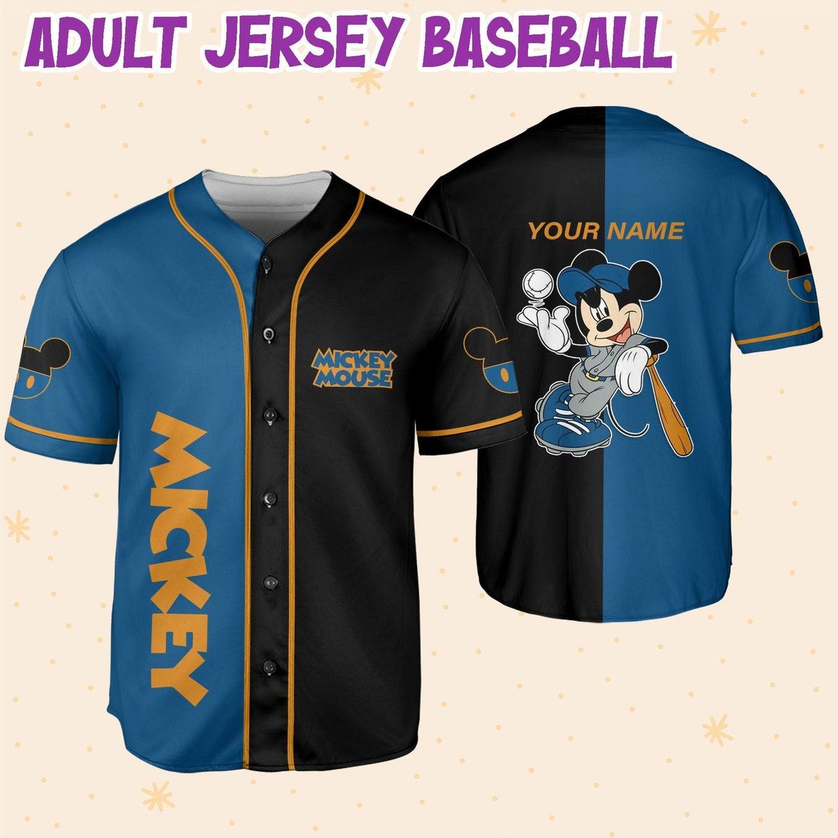 Mckenzieshoponline Mickey Blue Black Disney Personalized Baseball Jersey For Fans - Image 7