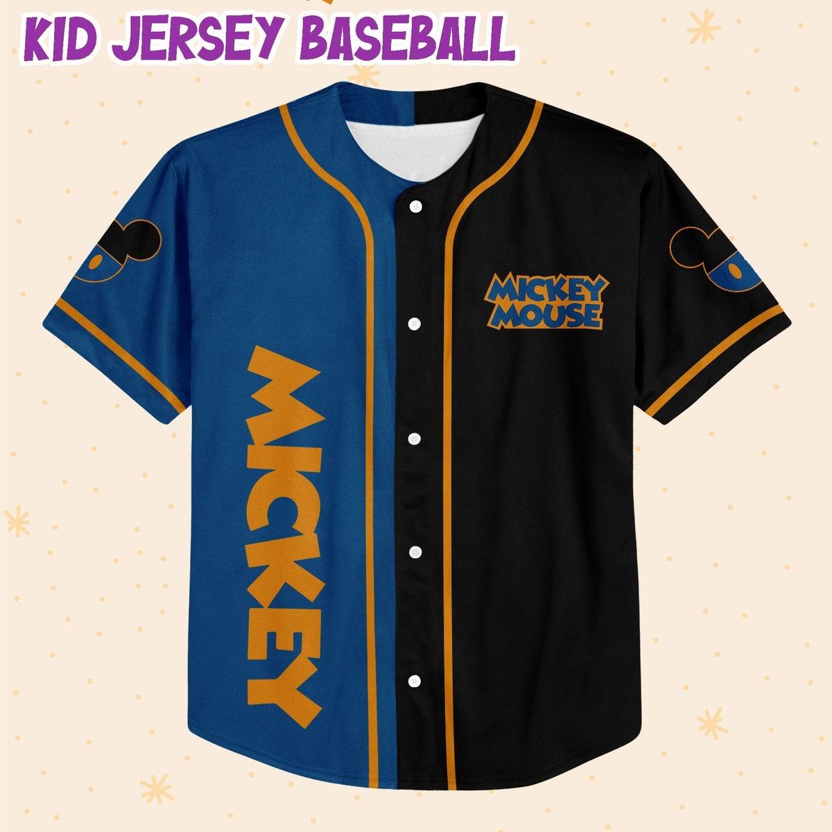 Mckenzieshoponline Mickey Blue Black Disney Personalized Baseball Jersey For Fans - Image 3