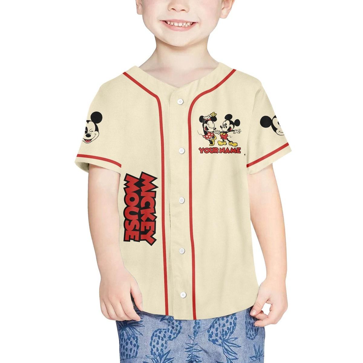 Mckenzieshoponline Mickey Classic Love Name Disney Personalized Baseball Jersey For Fans - Image 5