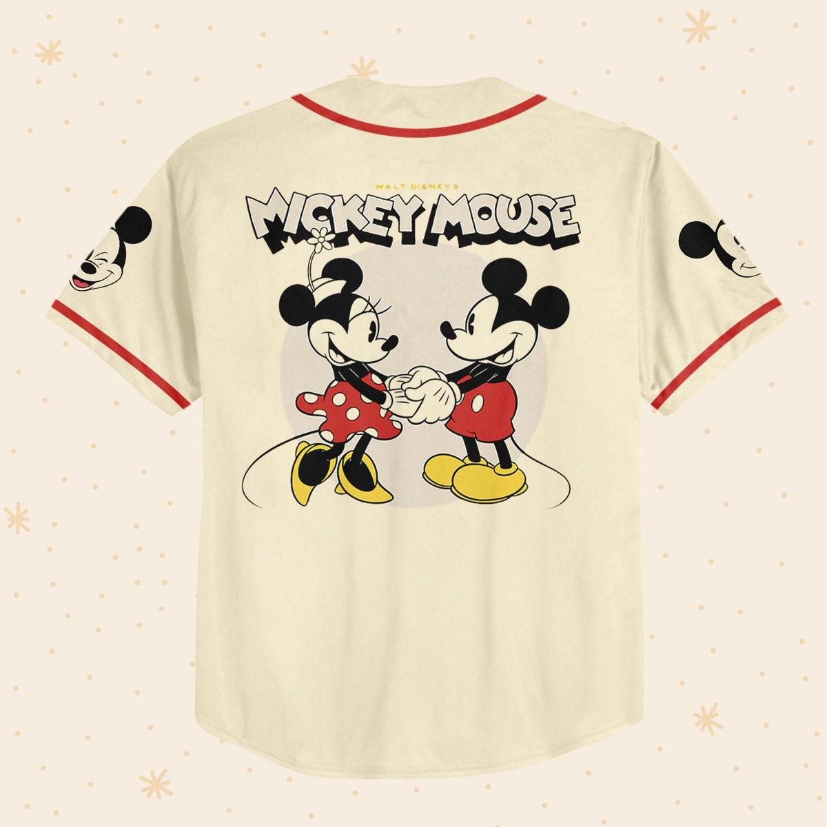 Mckenzieshoponline Mickey Classic Love Name Disney Personalized Baseball Jersey For Fans - Image 4